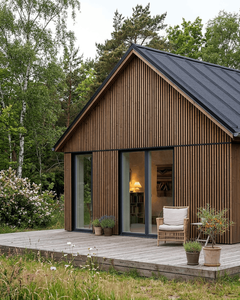 Aluwood | Outdoor Panel / Thermowood, Oiled Brown, 240 x 45,1 cm